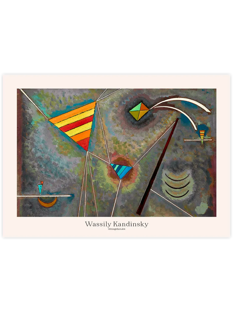 Kandinsky Weissgebunden - Art Print Ünlü Ressamlar Poster