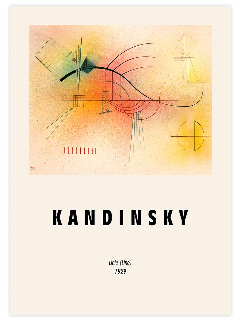 Kandinsky Line - Art Print Ünlü Ressamlar Poster