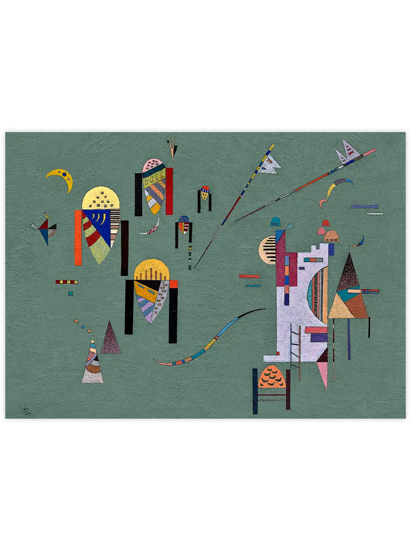 Kandinsky Vertical Accents - Art Print Ünlü Ressamlar Poster