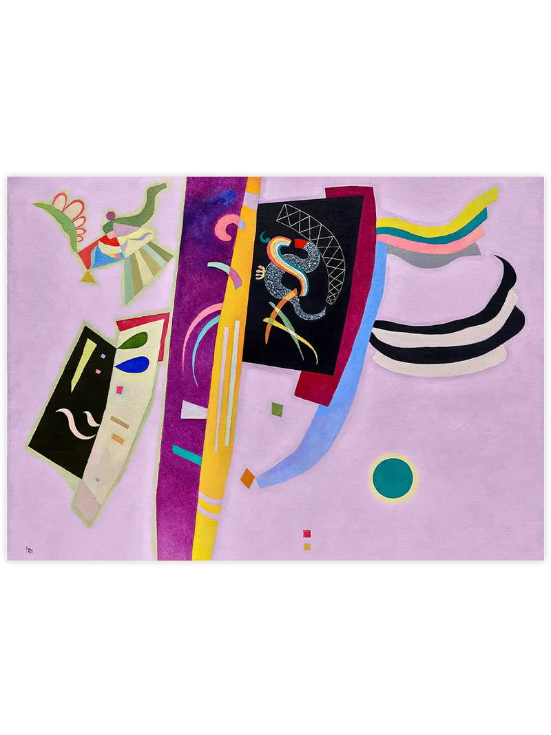 Kandinsky Orange Violet - Art Print Ünlü Ressamlar Poster