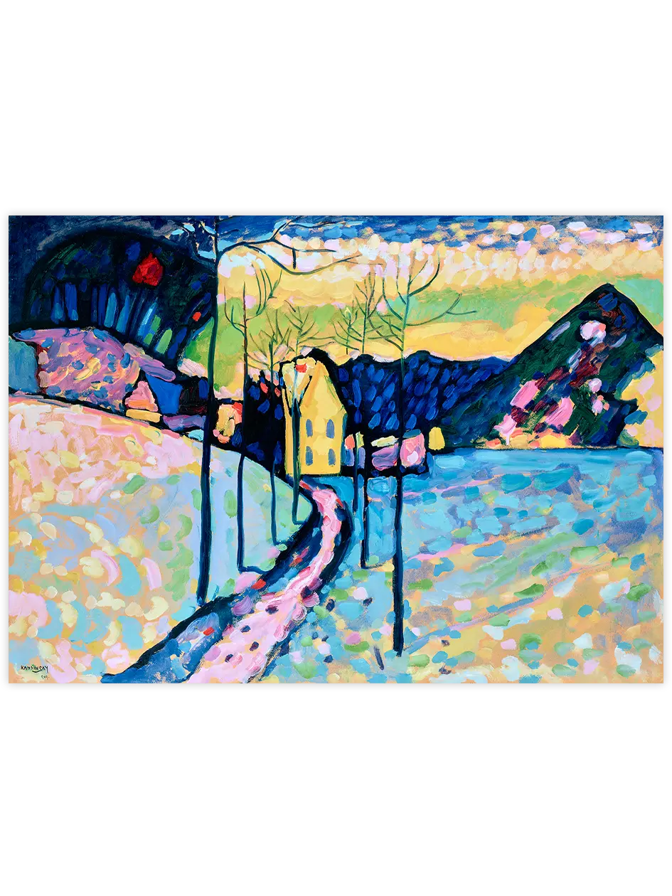 Kandinsky Kış Manzarası - Art Print Ünlü Ressamlar Poster
