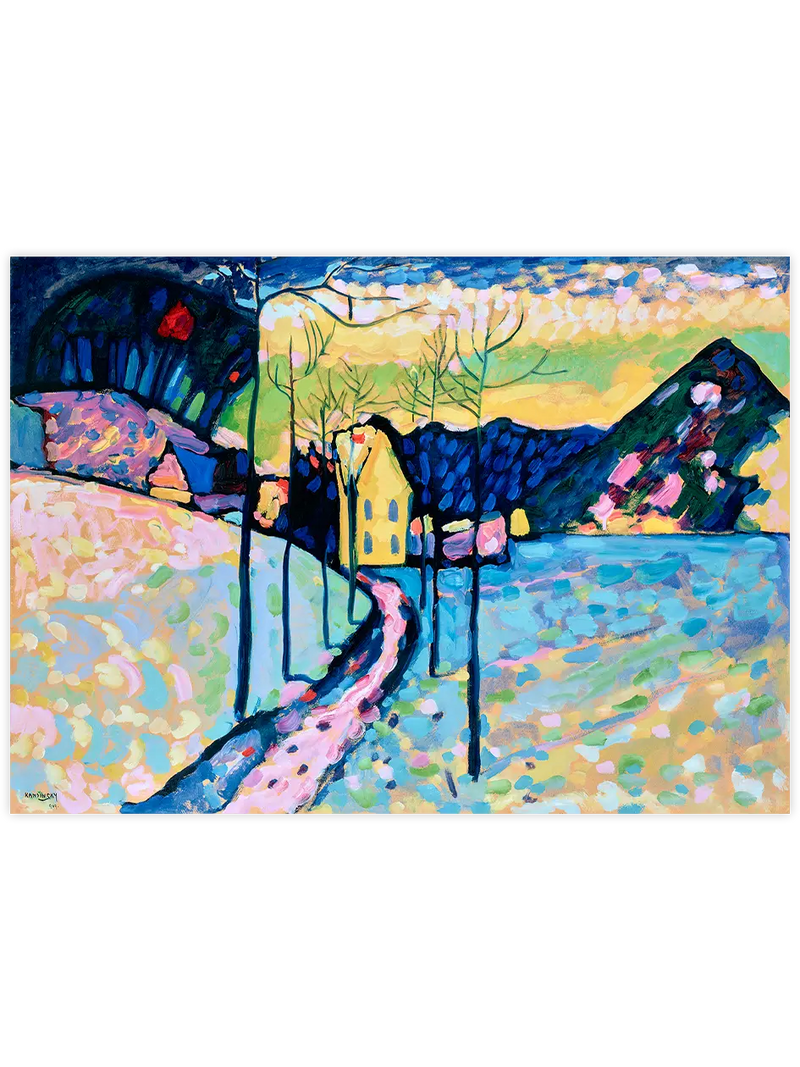 Kandinsky Kış Manzarası - Art Print Ünlü Ressamlar Poster