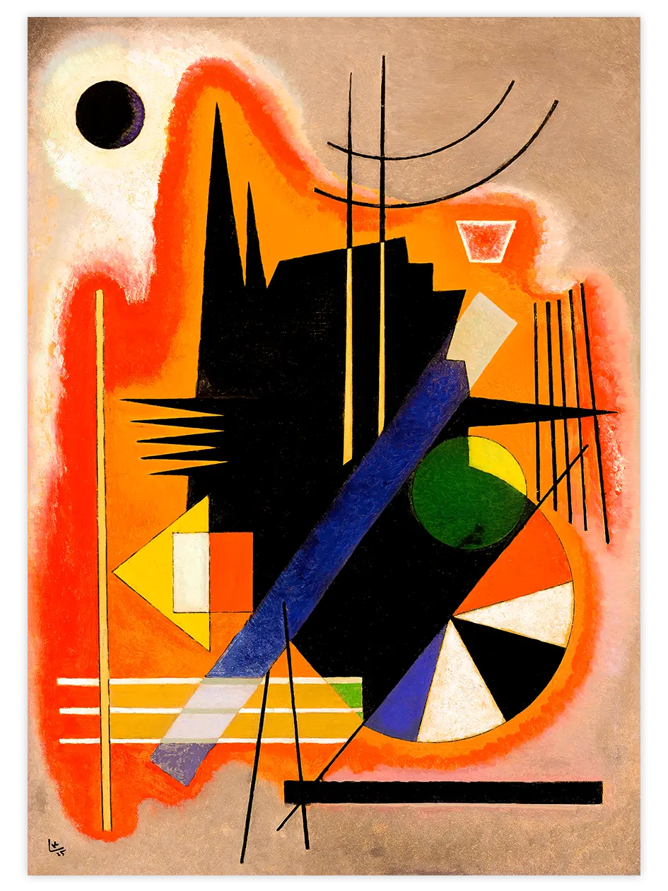 Kandinsky Einige Spitzen - Art Print Ünlü Ressamlar Poster