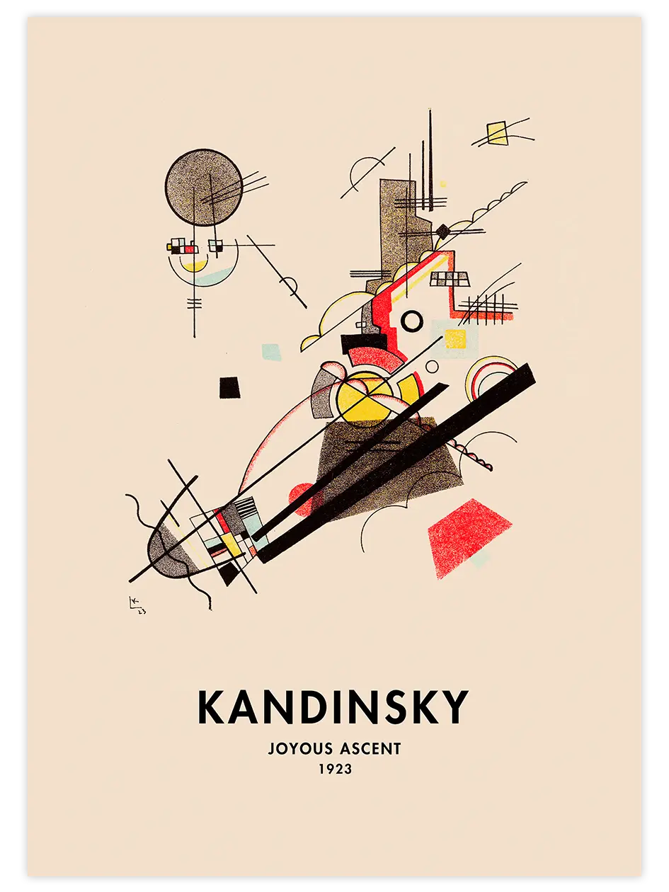 Kandinsky Joyous Ascent - Art Print Ünlü Ressamlar Poster
