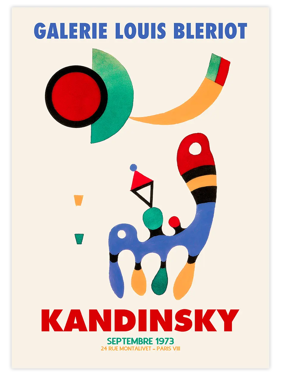 Kandinsky Afiş N12 - Art Print Ünlü Ressamlar Poster