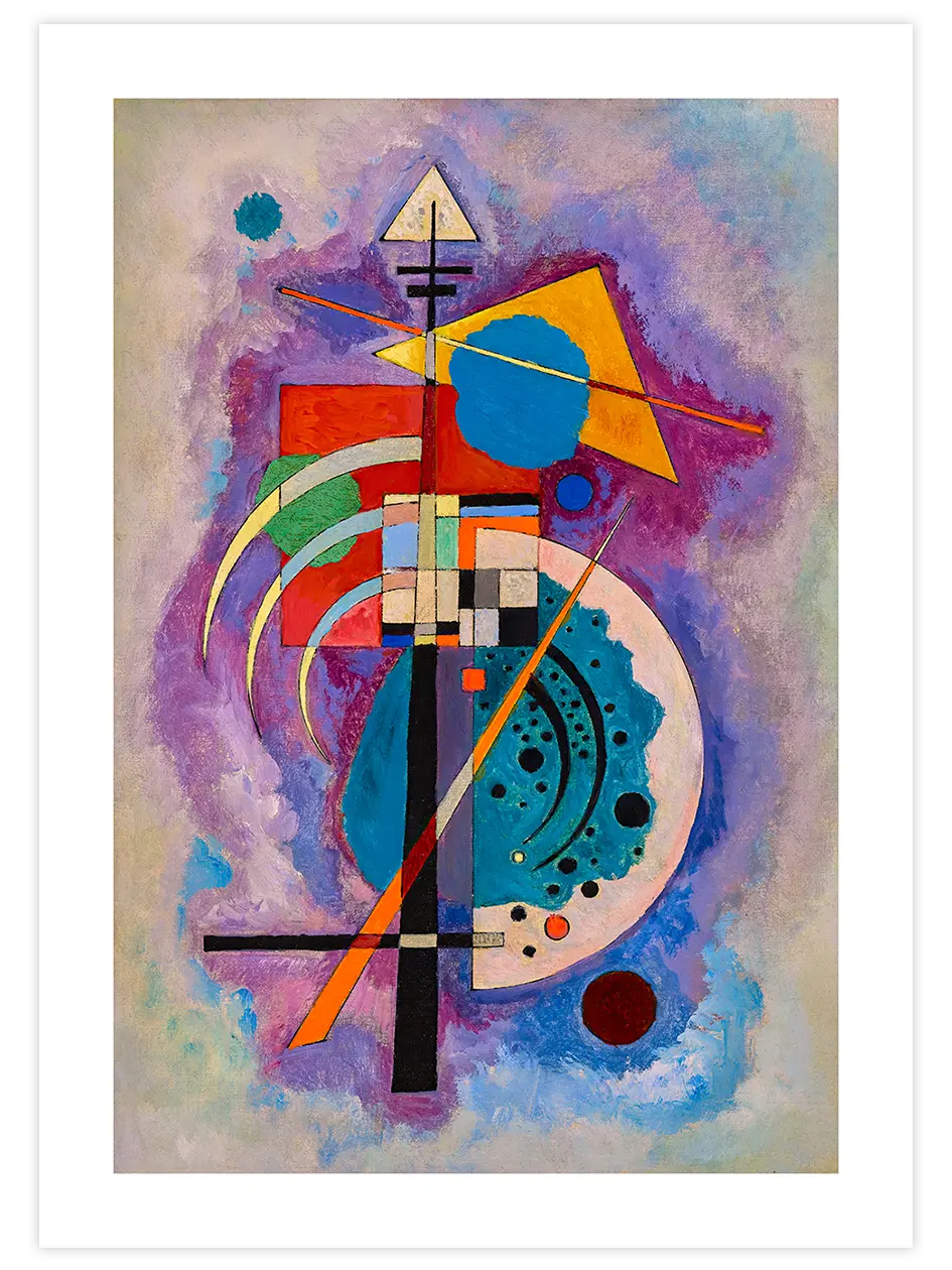 Kandinsky Hommage à Grohmann - Art Print Ünlü Ressamlar Poster