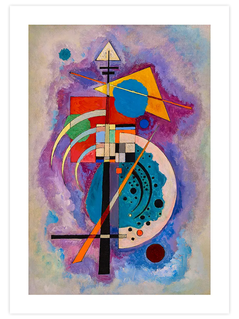 Kandinsky Hommage à Grohmann - Art Print Ünlü Ressamlar Poster