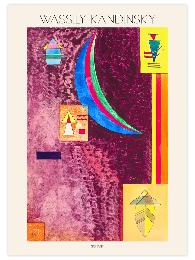 Kandinsky Scharf - Art Print Ünlü Ressamlar Poster