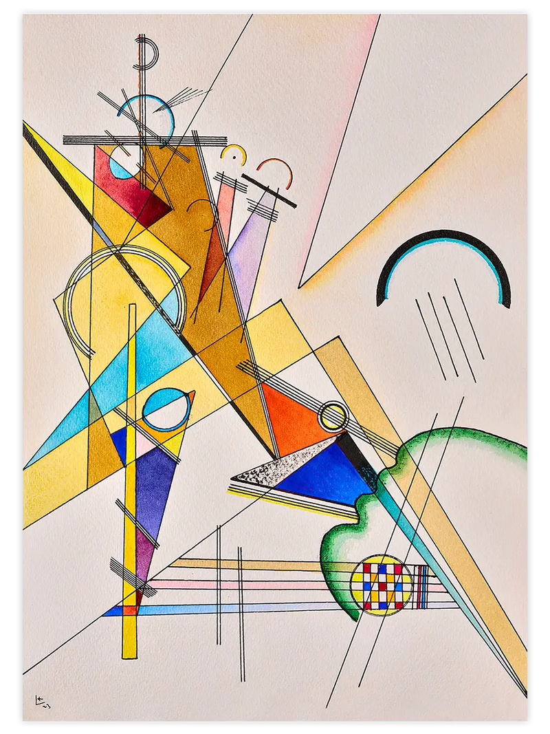Kandinsky Gewebe - Art Print Ünlü Ressamlar Poster