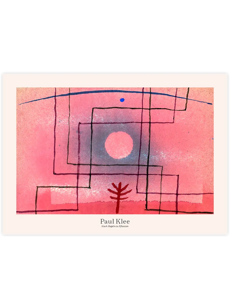 Klee Nach Regeln zu Pflanzen - Art Print Ünlü Ressamlar Poster