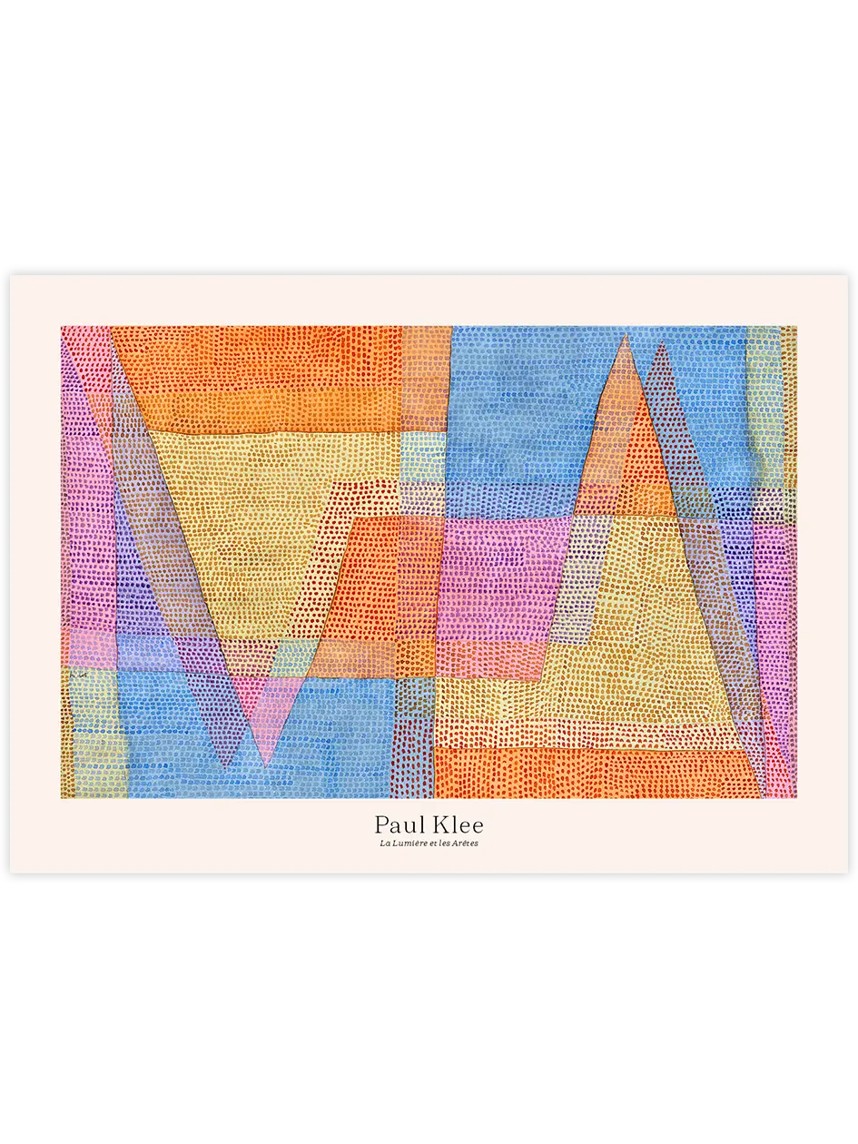 Klee Işık ve Keskinlik - Art Print Ünlü Ressamlar Poster
