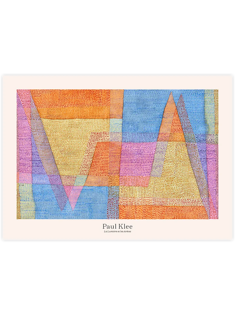 Klee Işık ve Keskinlik - Art Print Ünlü Ressamlar Poster