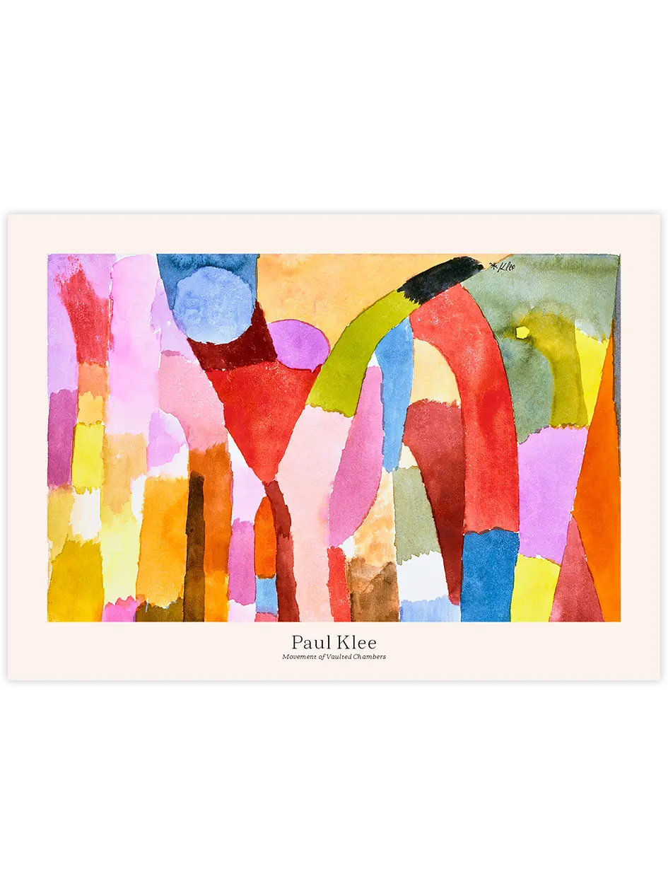 Klee Tonozlu Odaların Hareketi - Art Print Ünlü Ressamlar Poster