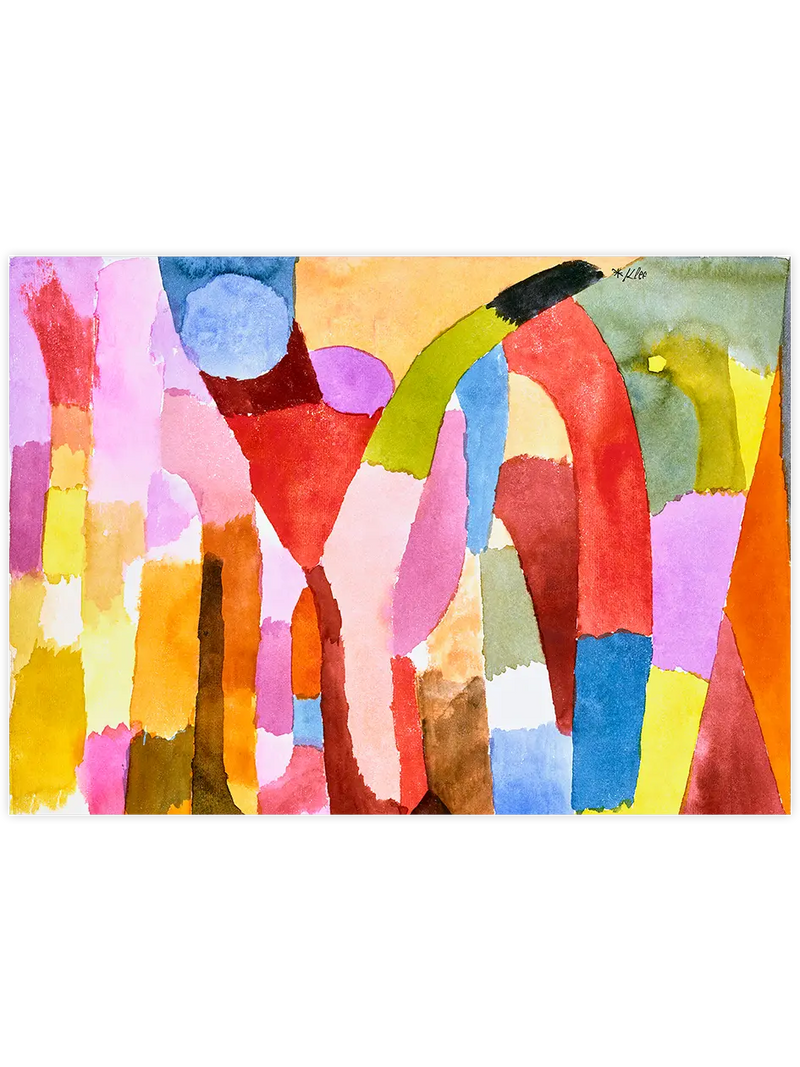 Klee Movement of Vaulted Chambers - Art Print Ünlü Ressamlar Poster