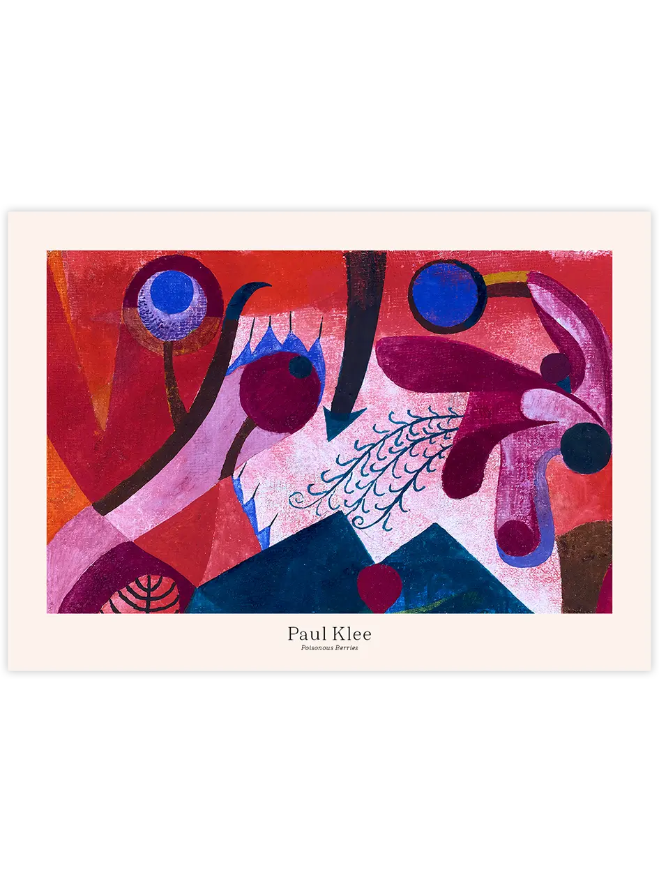 Klee Poisonous Berries - Art Print Ünlü Ressamlar Poster