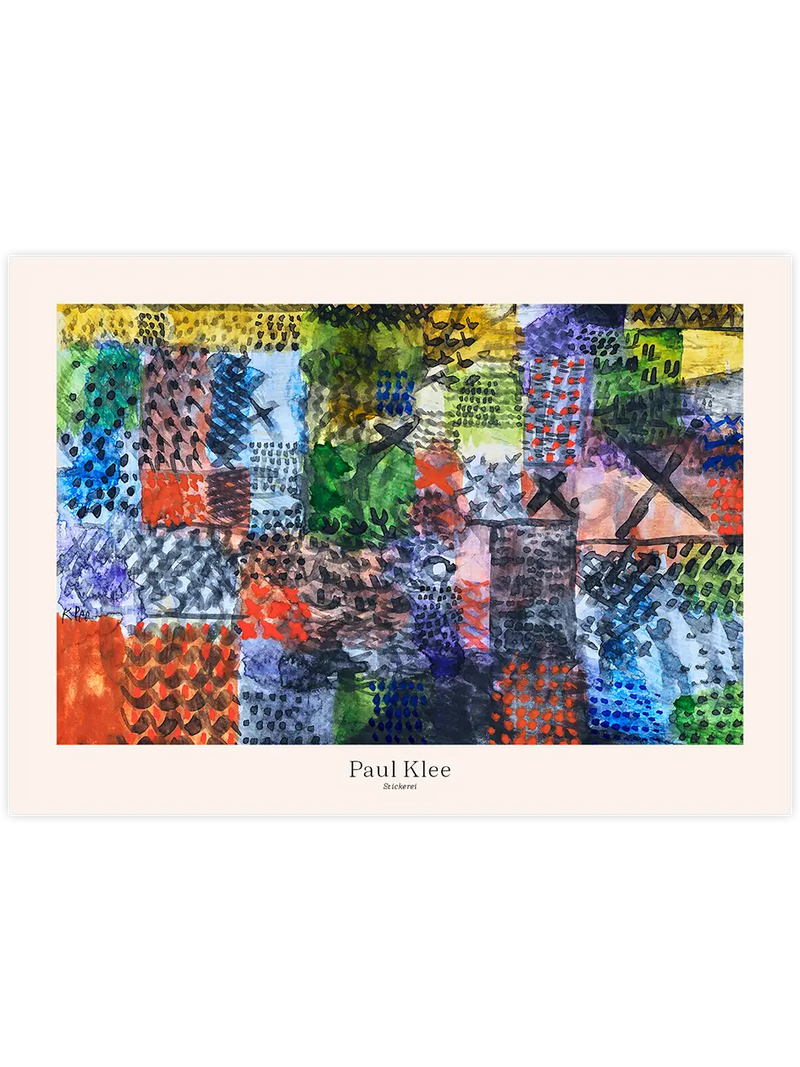 Klee Nakış - Art Print Ünlü Ressamlar Poster