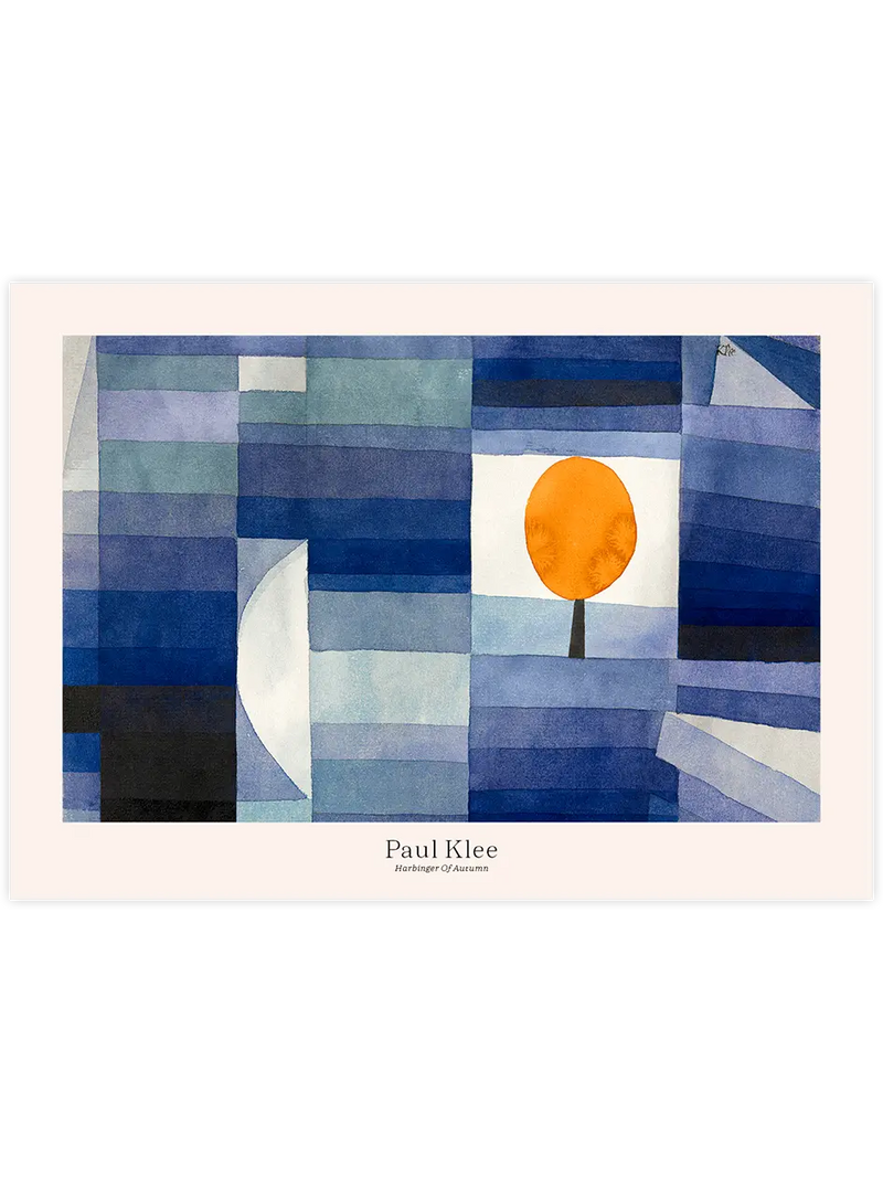 Klee Sonbaharın Habercisi - Art Print Ünlü Ressamlar Poster
