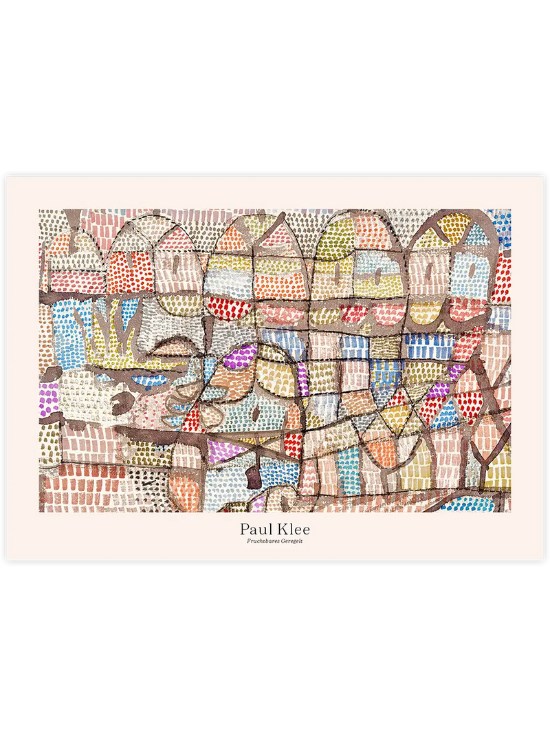 Klee Fruchtbare Geregelt - Art Print Ünlü Ressamlar Poster