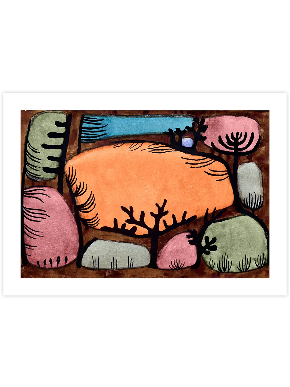 Klee Der Tag im Wald - Art Print Ünlü Ressamlar Poster