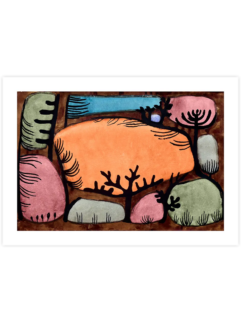 Klee Der Tag im Wald - Art Print Ünlü Ressamlar Poster