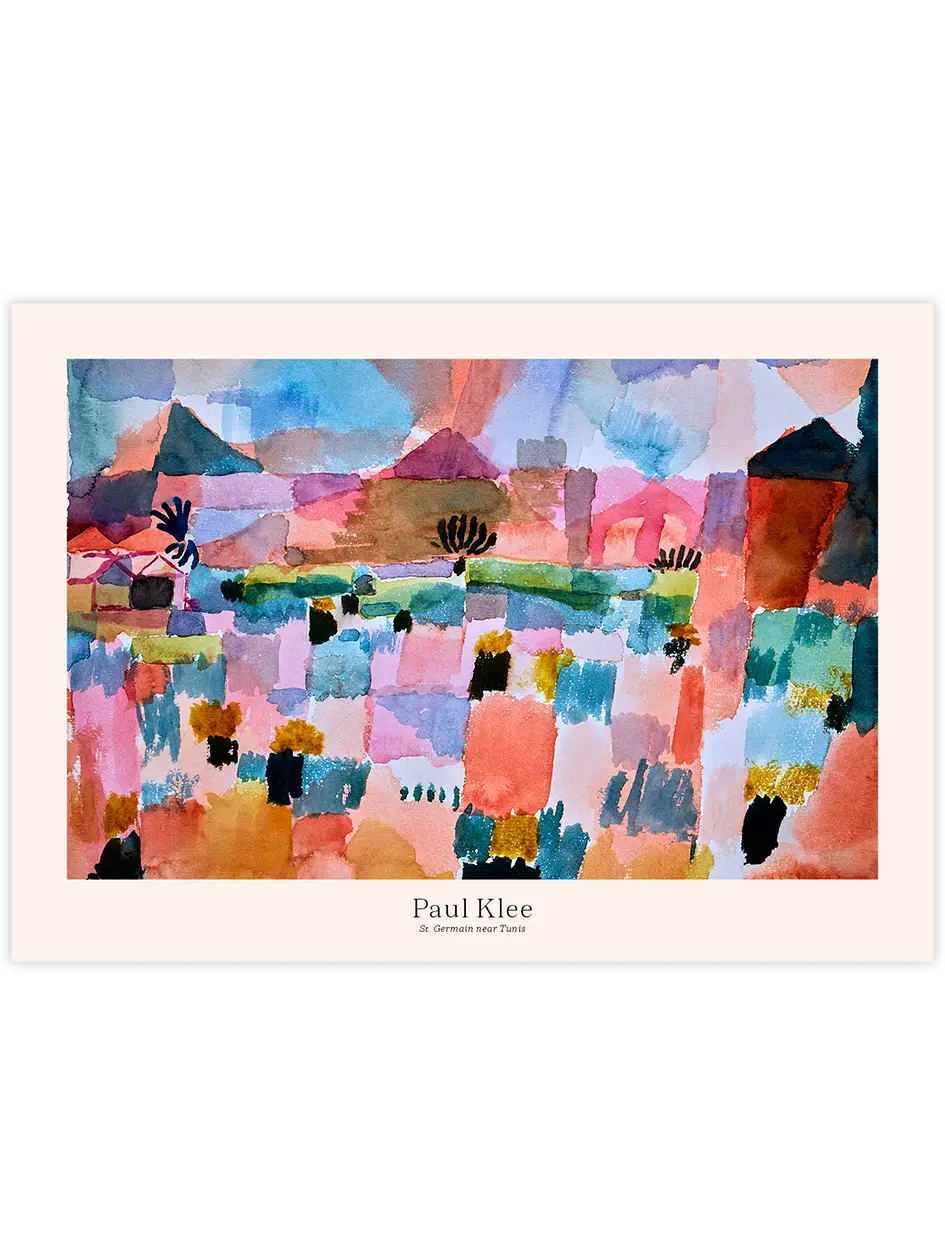 Klee Tunus Yakınlarındaki St-Germain - Art Print Ünlü Ressamlar Poster