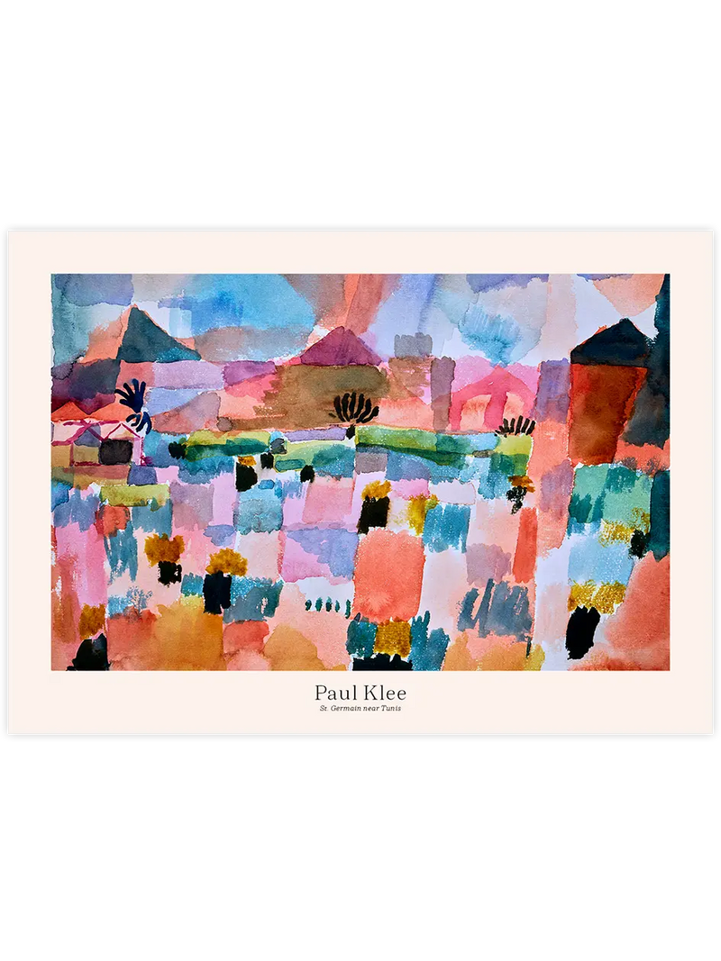 Klee Tunus Yakınlarındaki St-Germain - Art Print Ünlü Ressamlar Poster