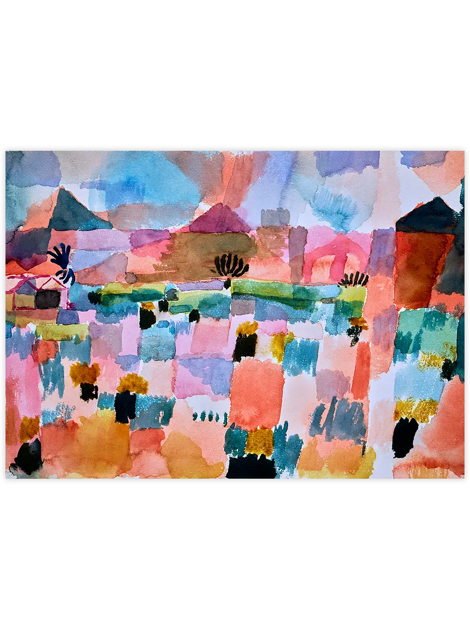 Klee St-Germain near Tunis - Art Print Ünlü Ressamlar Poster