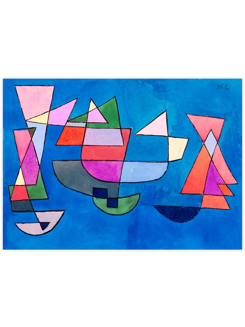 Paul Klee Sailing Boats - Art Print Ünlü Ressamlar Poster