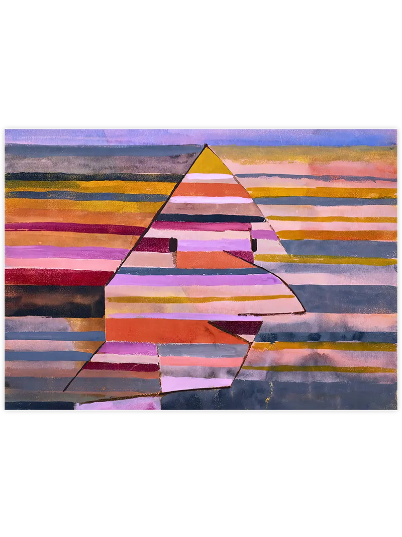 Klee The Clown Pyramidal - Art Print Ünlü Ressamlar Poster