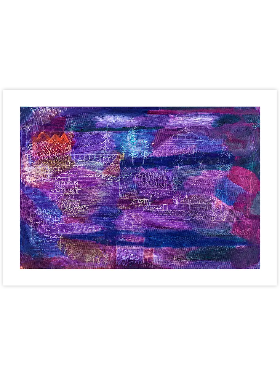 Klee River Engineering Landscape - Art Print Ünlü Ressamlar Poster