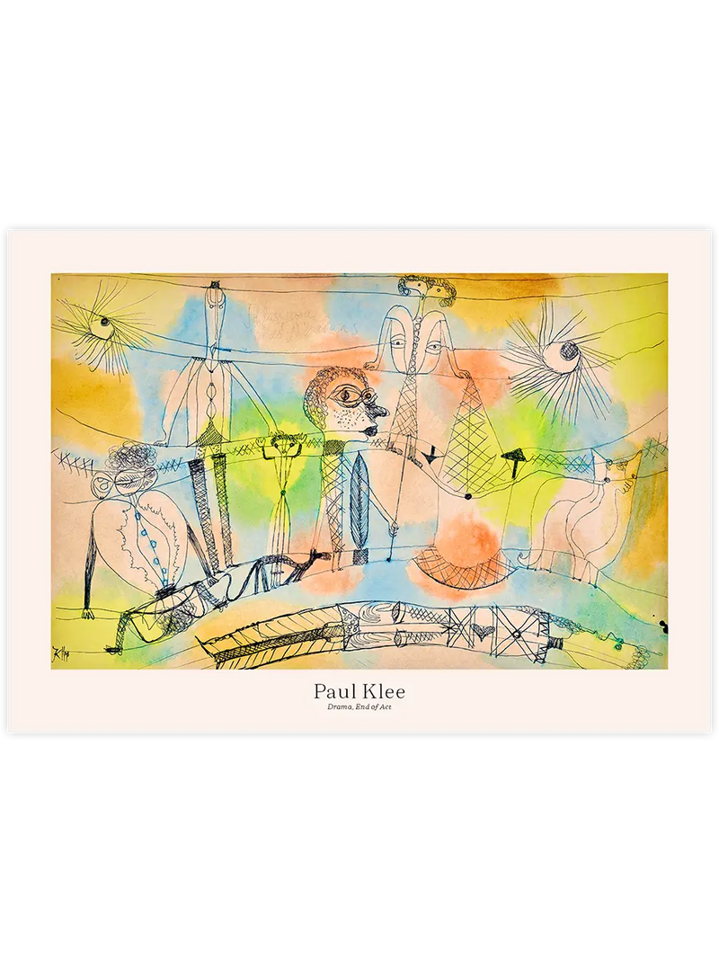 Klee Drama, End of Act - Art Print Ünlü Ressamlar Poster