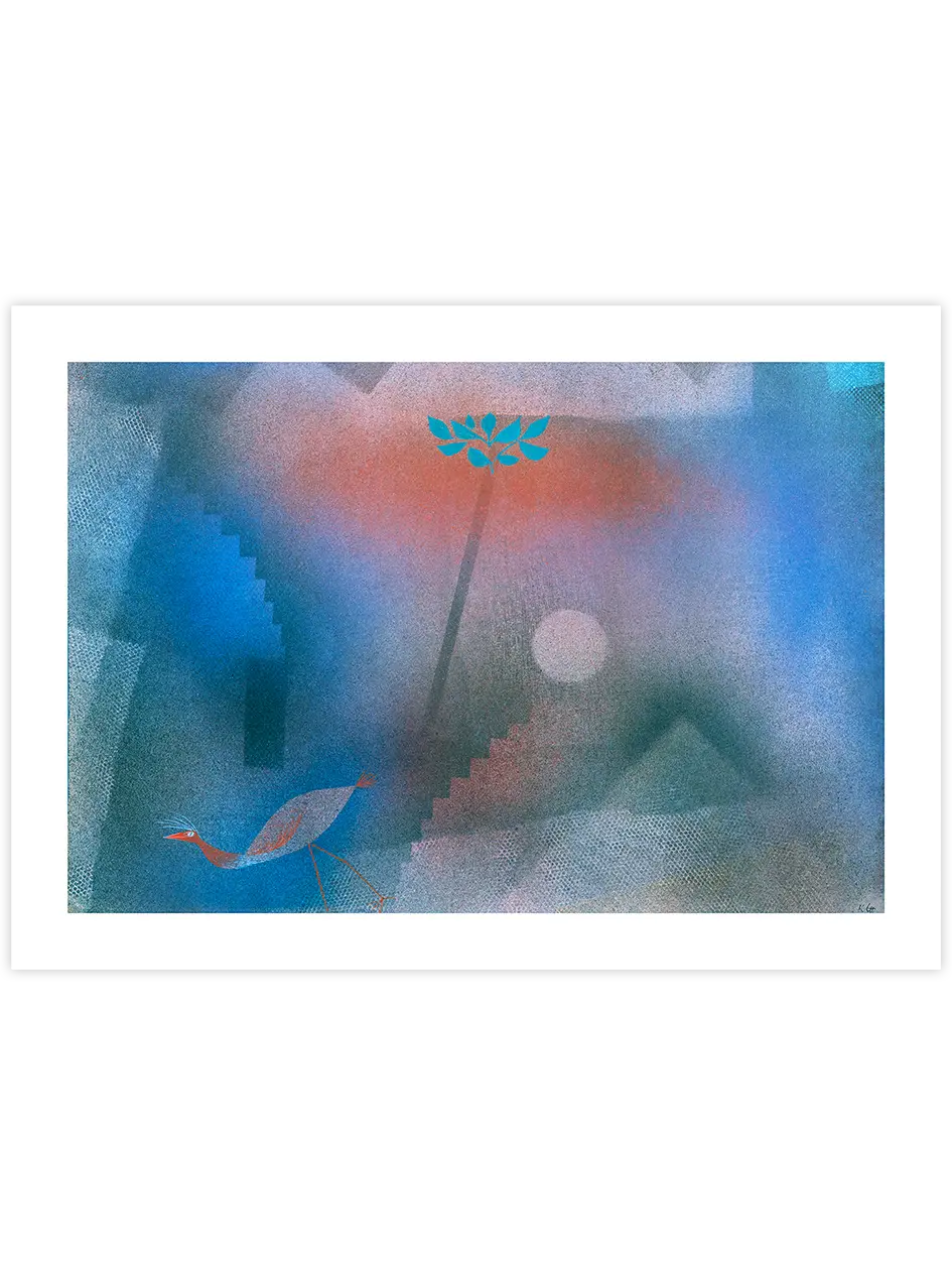 Klee Bird Wandering Off - Art Print Ünlü Ressamlar Poster