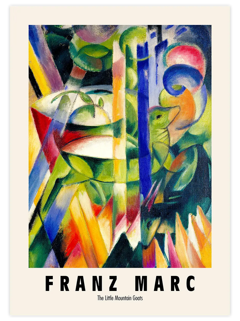 Marc The Little Mountain Goats - Art Print Ünlü Ressamlar Poster