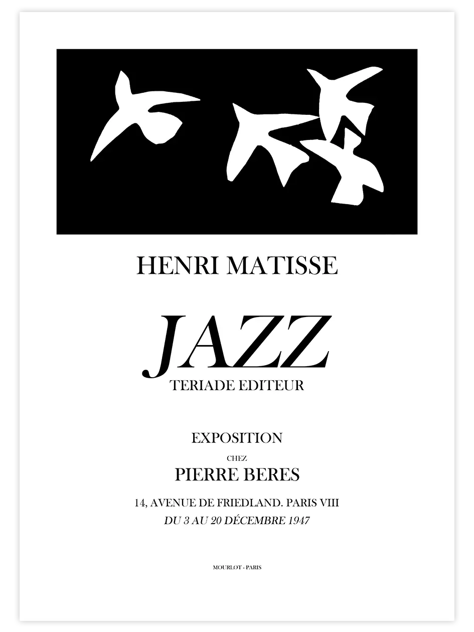 Matisse Jazz Afiş - Art Print Ünlü Ressamlar Poster