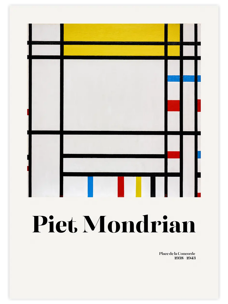 Mondrian Place De La Concorde - Art Print Ünlü Ressamlar Poster