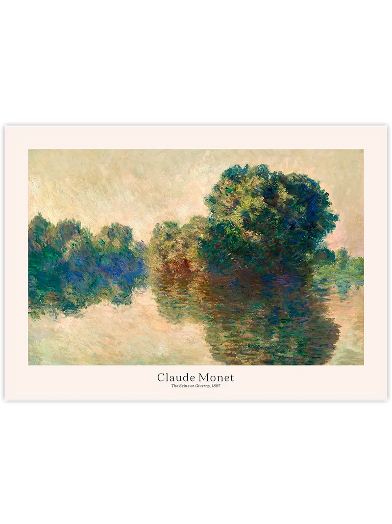Monet Giverny’de Sen Nehri - Art Print Ünlü Ressamlar Poster