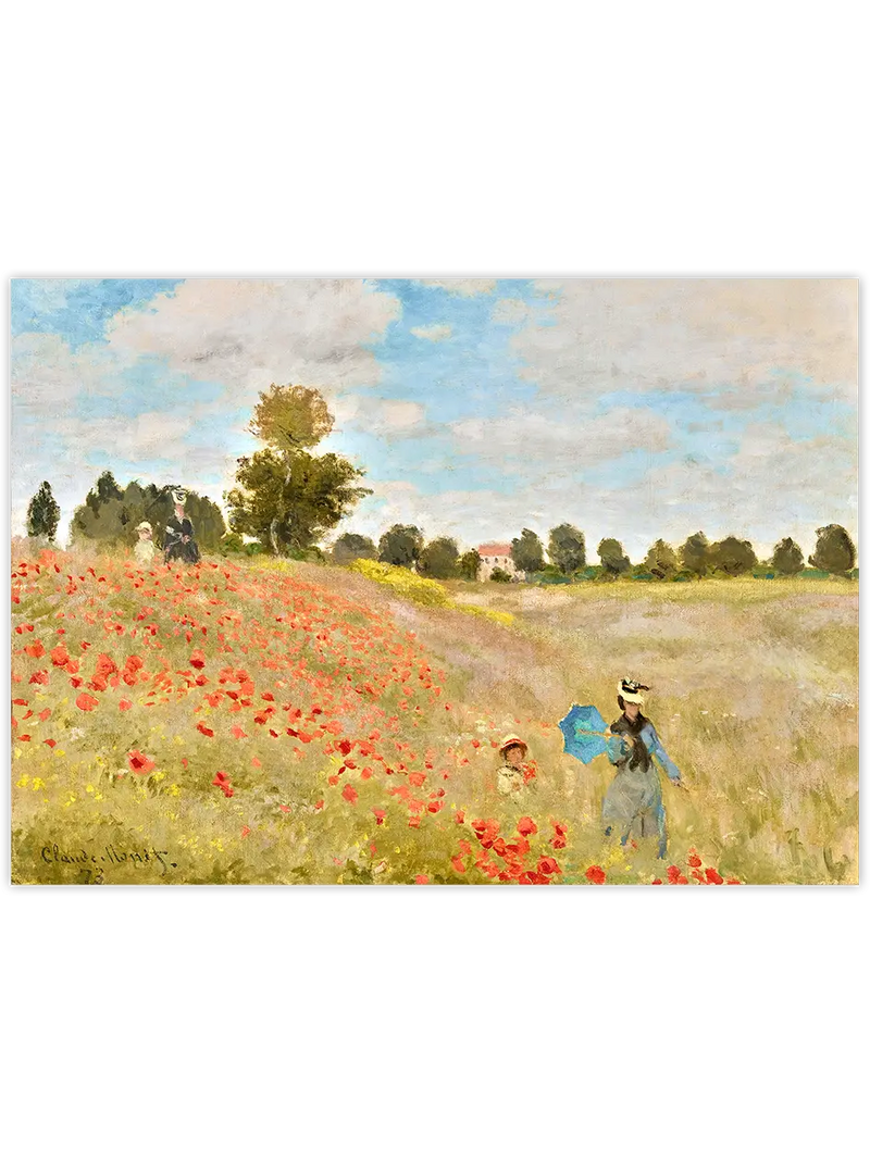 Monet Poppies - Art Print Ünlü Ressamlar Poster