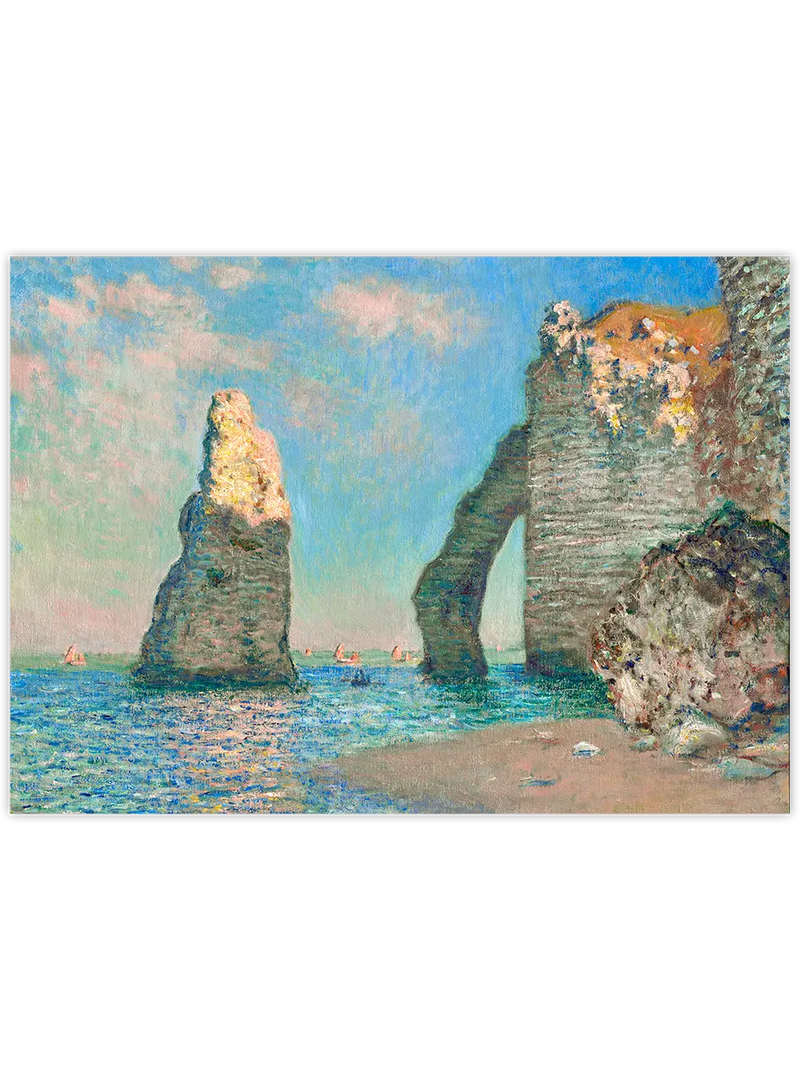 Monet The Cliffs at Étretat - Art Print Ünlü Ressamlar Poster