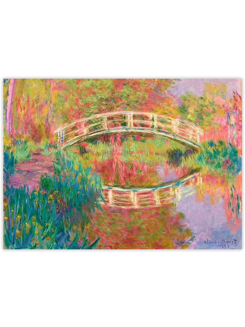 Monet Japanese Footbridge, Giverny - Art Print Ünlü Ressamlar Poster