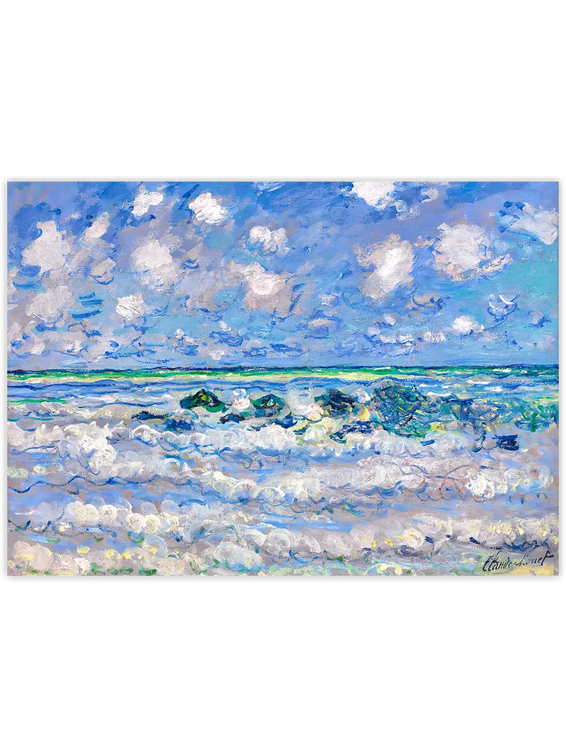 Monet The Wave - Art Print Ünlü Ressamlar Poster