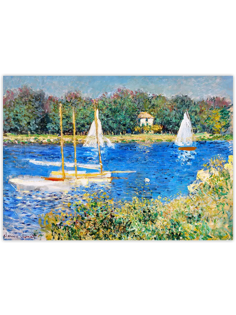 Monet The Seine at Argenteuil - Art Print Ünlü Ressamlar Poster