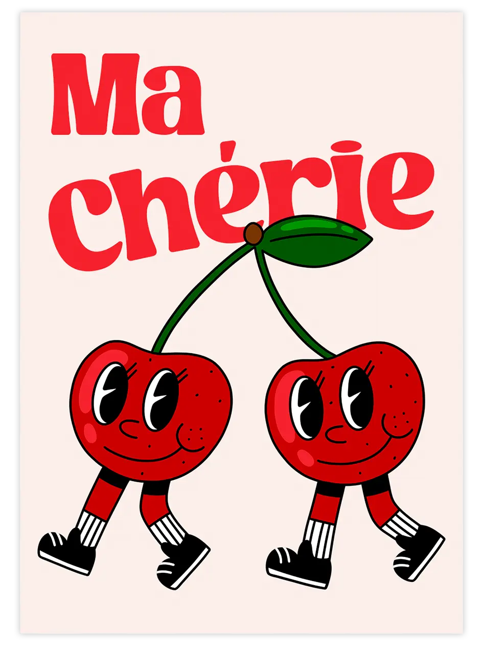 Ma Chérie - Art Print Mutfak Poster