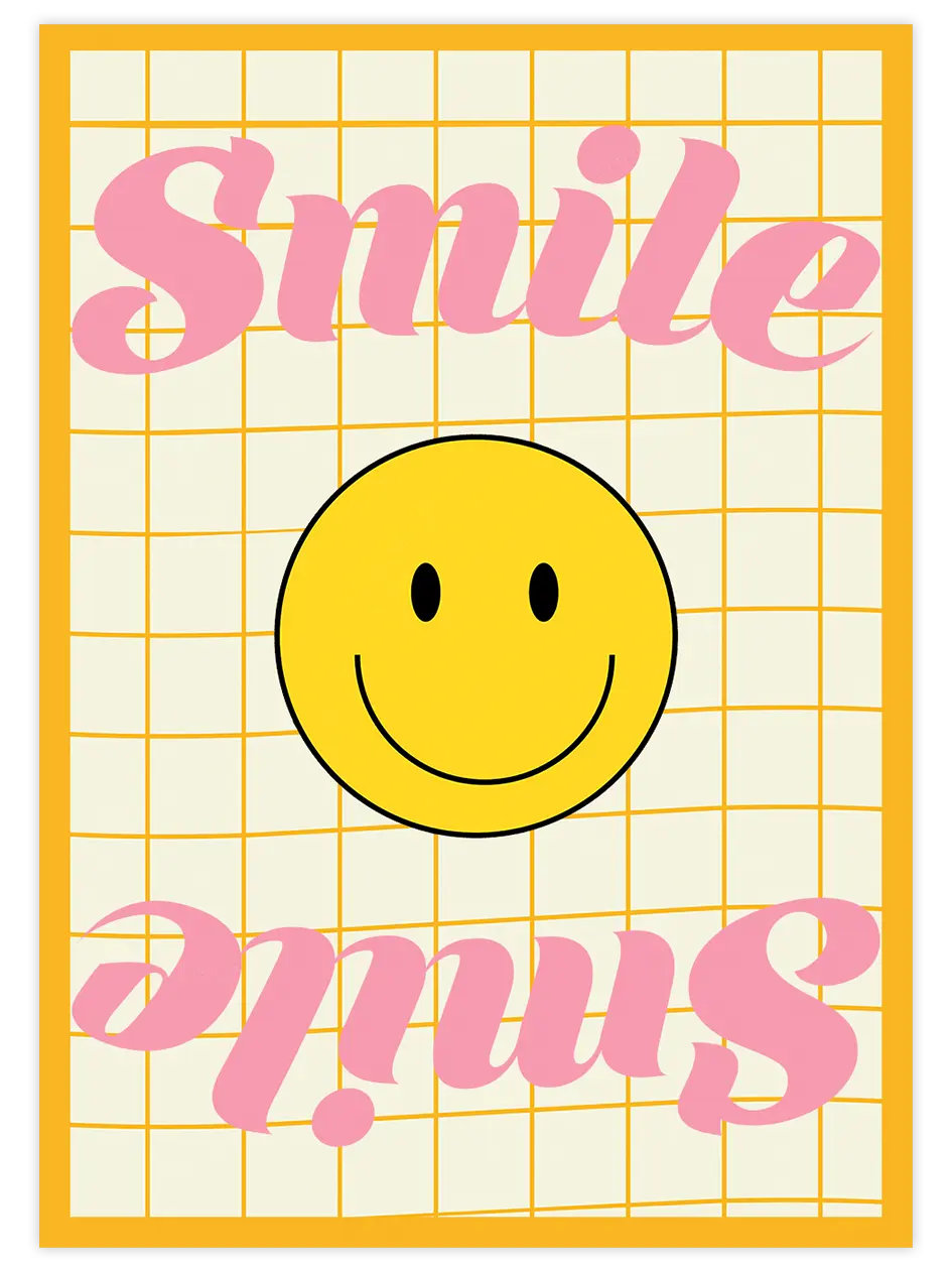 Smile - Art Print Mutfak Poster
