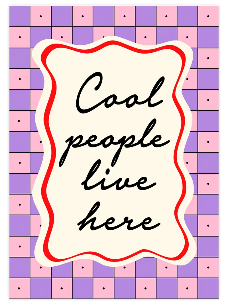 Cool People - Art Print Sanatsal Poster