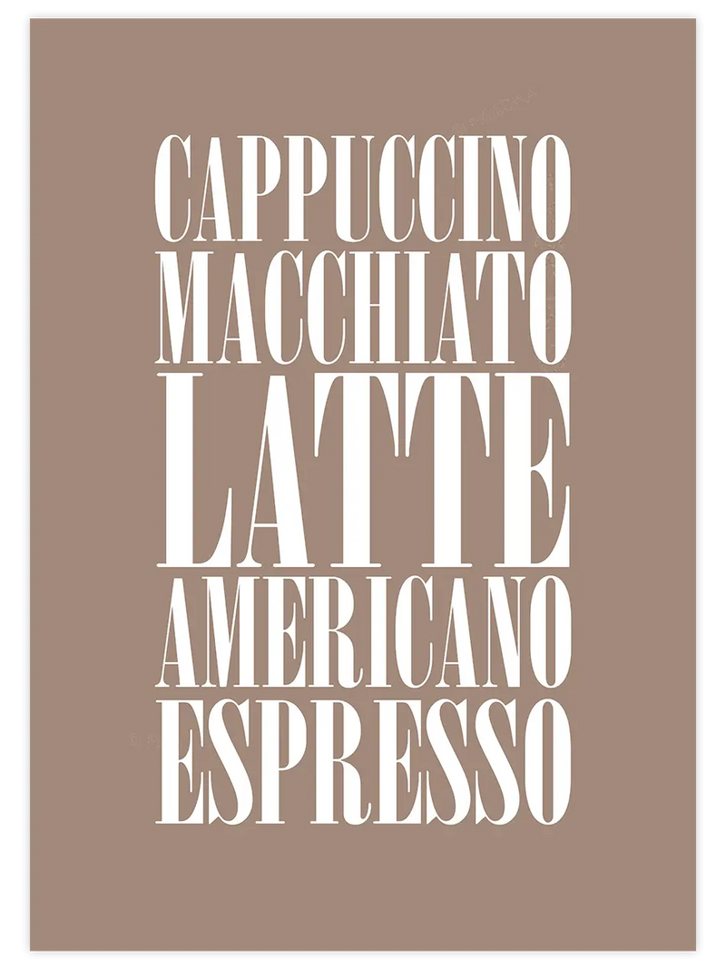 Latte - Art Print Mutfak Poster