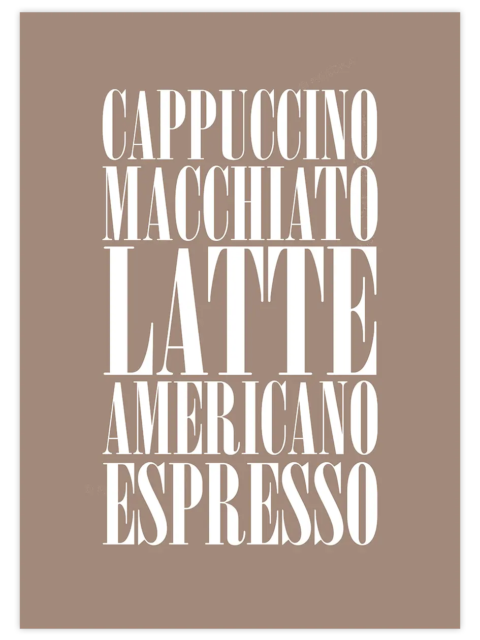 Latte - Art Print Mutfak Poster