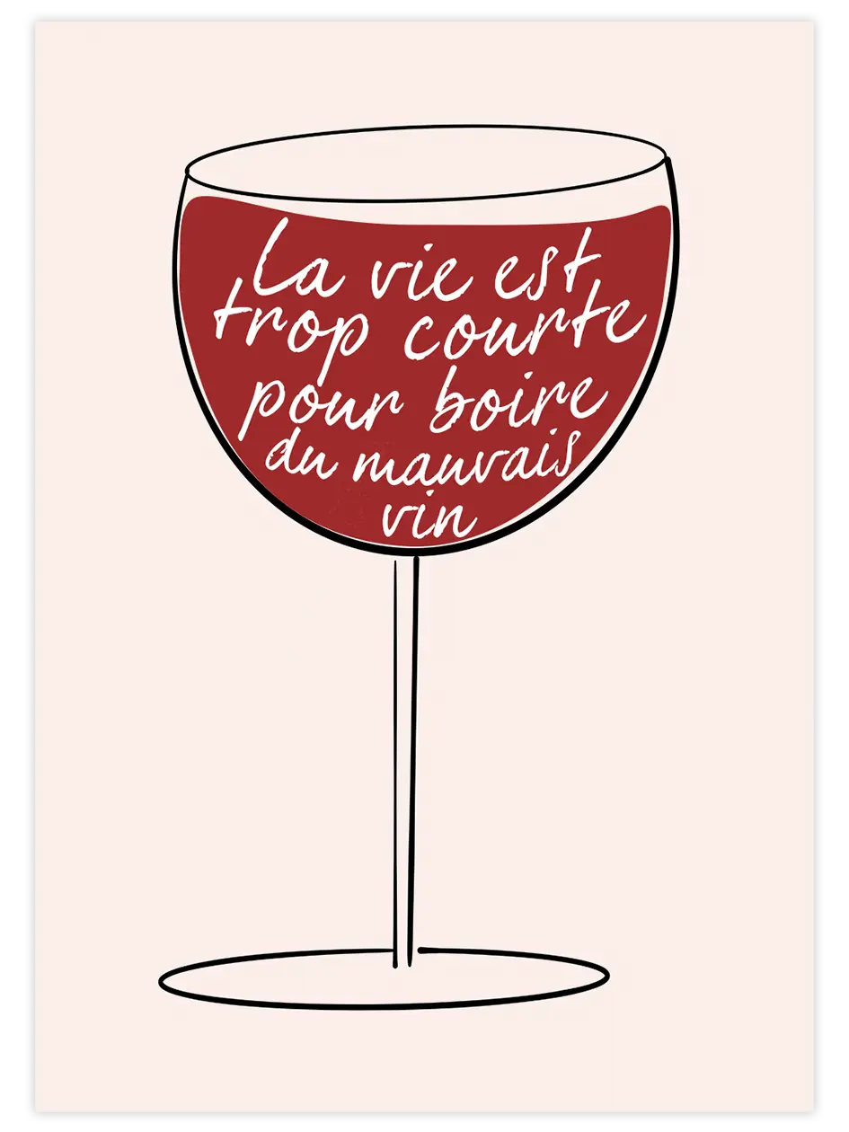 Good Wine - Art Print Mutfak Poster