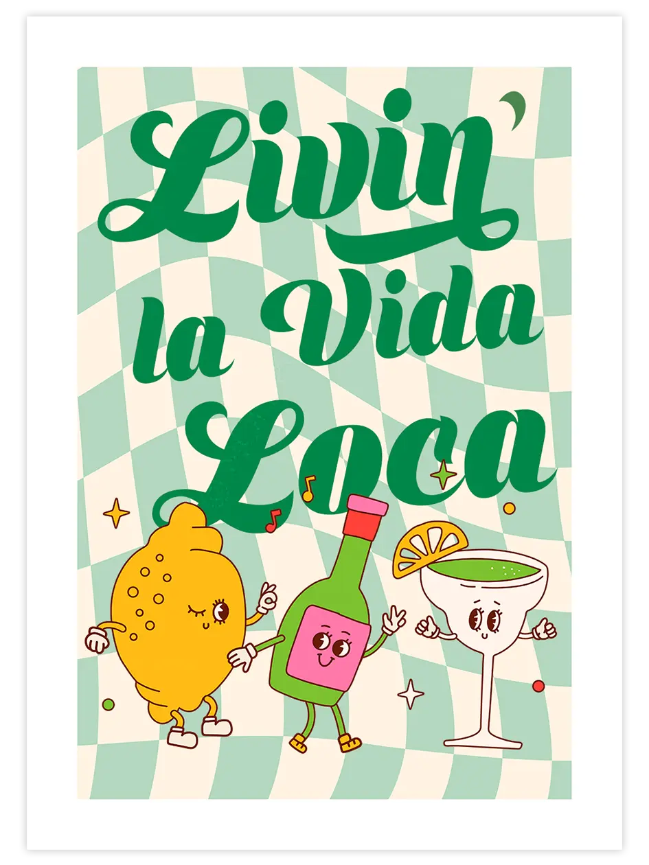 Vida Loca - Art Print Mutfak Poster