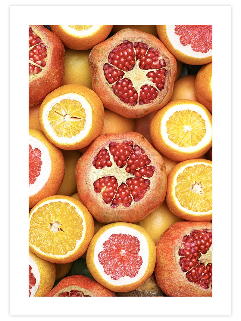Nar Ve Portakal - Art Print Fotoğraflar Poster