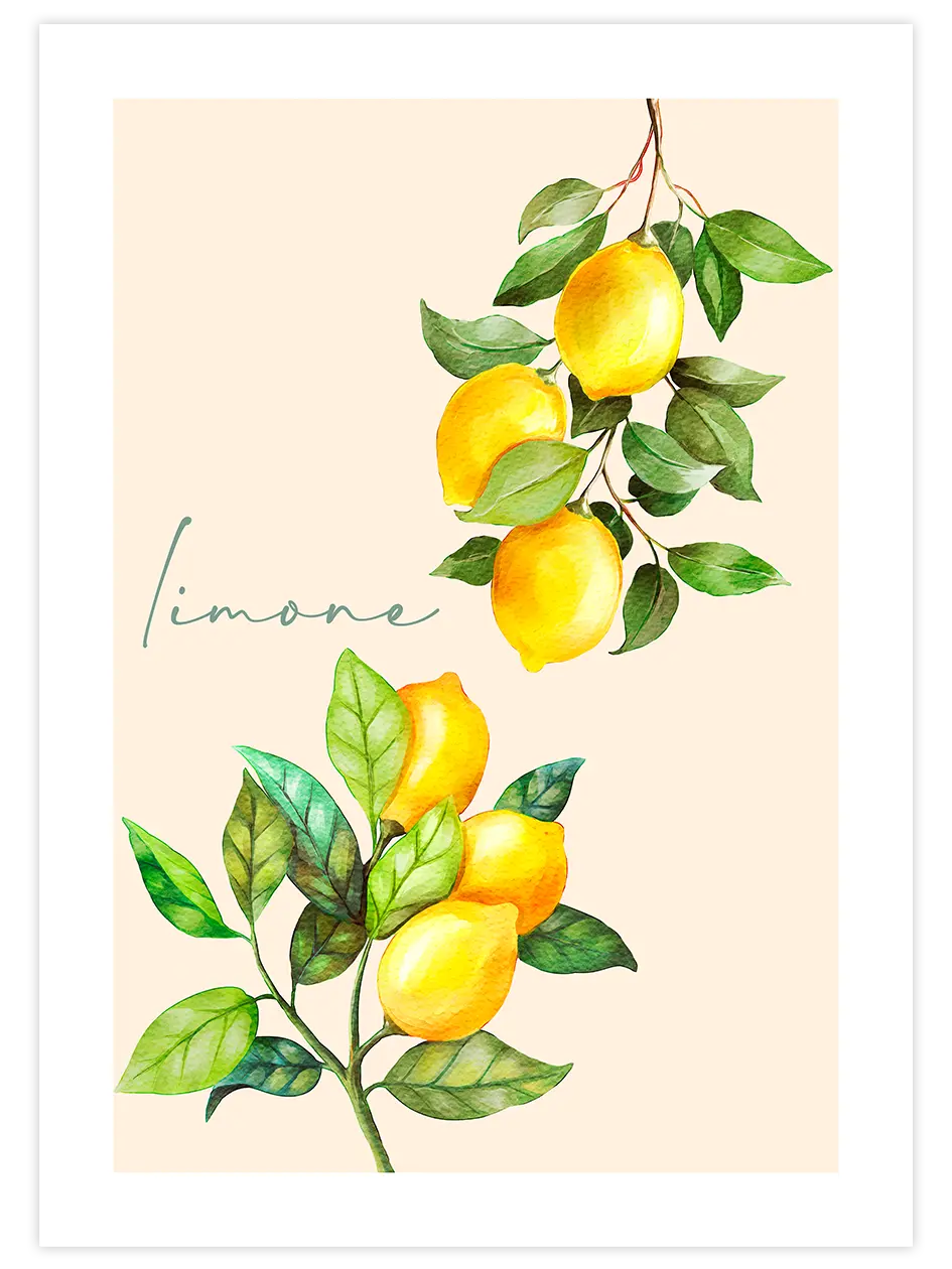 Limone - Art Print Mutfak Poster